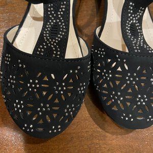 LINK BLACK SLIPPER SANDALS SIZE 13